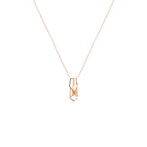 HIdden: Edgy Arrow Necklace<br>(No Diamonds, 18K Solid Gold)