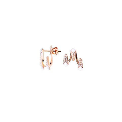Edgy Jacket Studs<br> (Full Diamond, 18K Solid Gold)