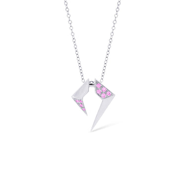 Empower Her Encore Necklace (925 Silver, Pink Sapphire)