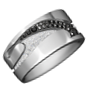 Simone x Tomo : Sumi Mono Ring (18K white gold, black spinel, diamonds)