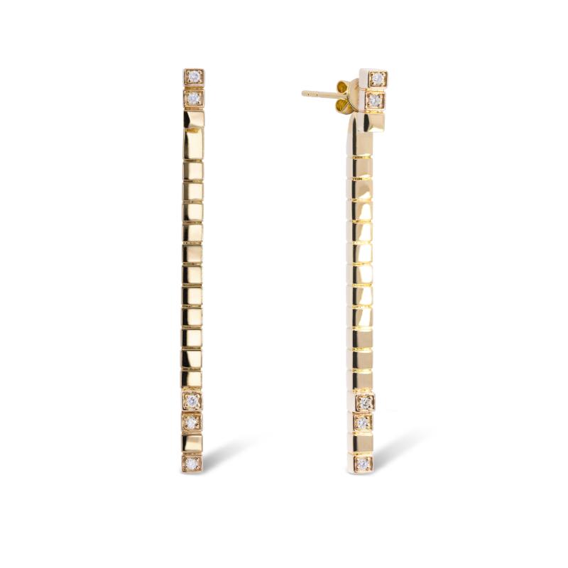 Rockstar Strings Earrings<br> (18K Solid Yellow Gold)