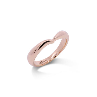 Valentine Wedding Ring (18K Solid Rose Gold)