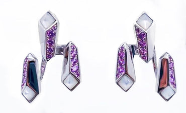 Edgy Jackets (925 Silver, Semi Pink Sapphire)