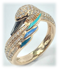 EXCLUSIVE: Artist Swan Ring (Full Diamond)