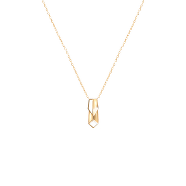 Hidden : Edgy Arrow Necklace<br>(No Diamonds, 9K Solid Gold)