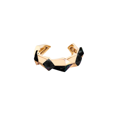 Hidden: Edgy Unisex Ring<br> (No Diamonds, 9K Solid Gold)