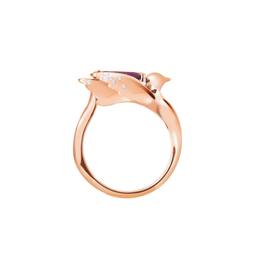 Lover Grace Ring<br> (Semi-Diamond, 18K Solid Gold)