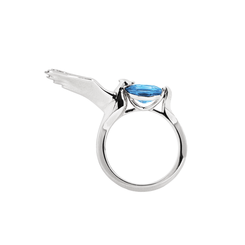 Lover Hope Ring<br> (Semi-Diamond, 9K Solid Gold)