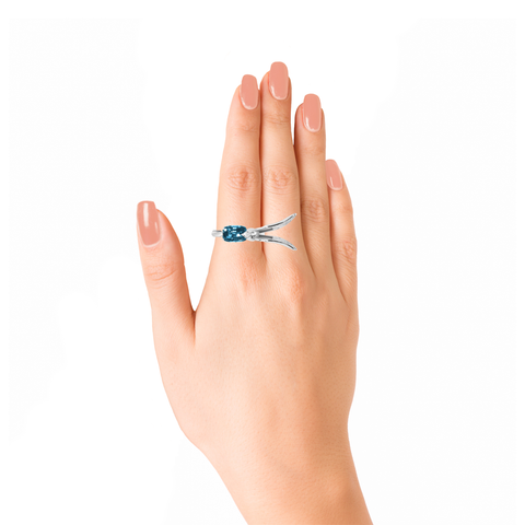 Lover Hope Ring<br> (Semi-Diamond, 9K Solid Gold)