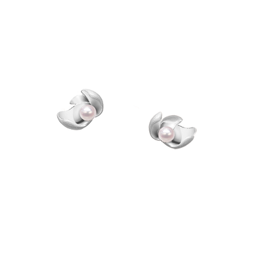 Ocean Lily Studs<br> (No Diamonds, 9K Solid Gold)