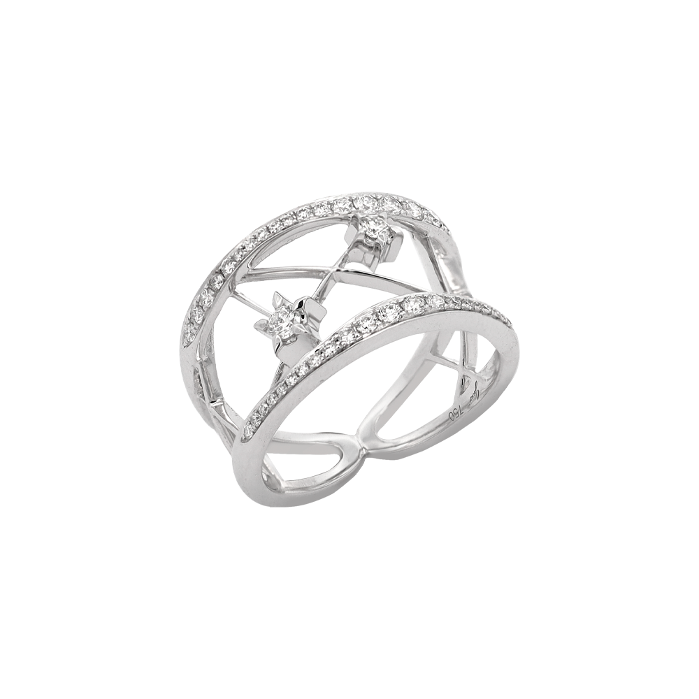 Superstar Astral Ring <br>(18k Solid Gold, Diamonds)